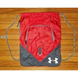 Under Armour Red and Gray Backpack